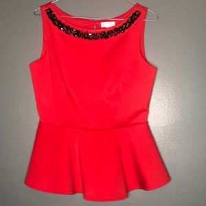 💣Last Chance Red Peplum Tank💣